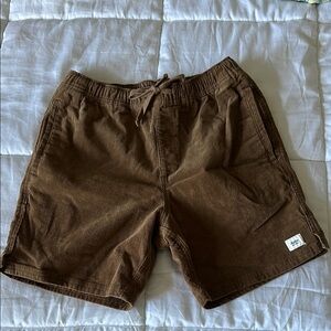 Katin Brown Flat Front Casual Shorts